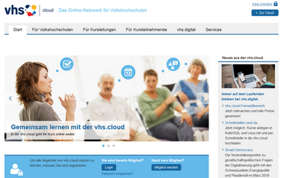 Schmuckbild Website vhs.cloud